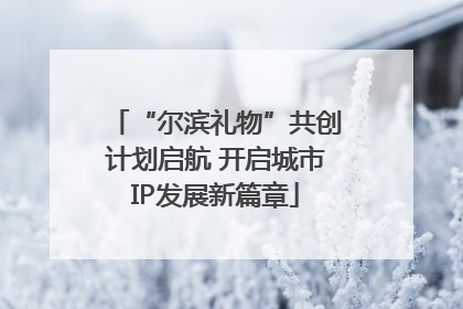 “尔滨礼物”共创计划启航 开启城市IP发展新篇章