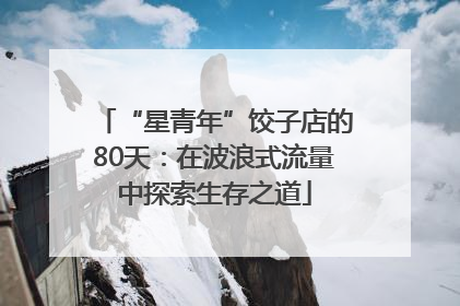 “星青年”饺子店的80天：在波浪式流量中探索生存之道