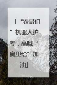 “铁哥们”机器人护考，高喊“奥里给”加油