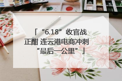 “6.18”收官战正酣 连云港电商冲刺“最后一公里”