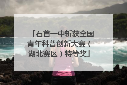 石首一中斩获全国青年科普创新大赛（湖北赛区）特等奖
