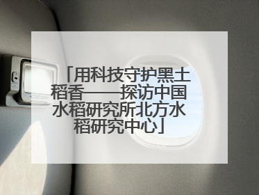 用科技守护黑土稻香——探访中国水稻研究所北方水稻研究中心