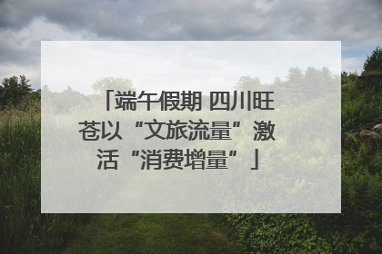 端午假期 四川旺苍以“文旅流量”激活“消费增量”