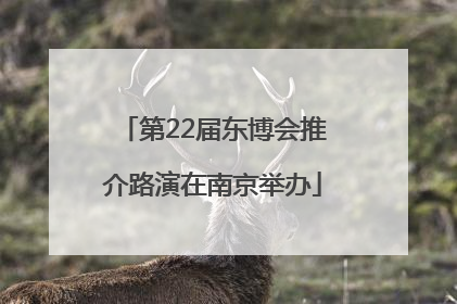第22届东博会推介路演在南京举办