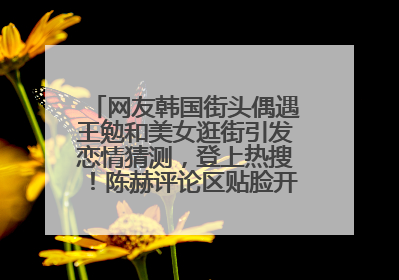 网友韩国街头偶遇王勉和美女逛街引发恋情猜测，登上热搜！陈赫评论区贴脸开大：你和谁逛街？我也想知道