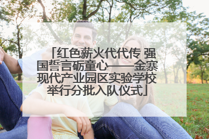 红色薪火代代传 强国誓言砺童心——金寨现代产业园区实验学校举行分批入队仪式