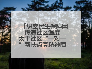 织密民生保障网 传递社区温度 太平社区“一对一”帮扶点亮精神障碍患者希望
