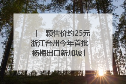 一颗售价约25元 浙江台州今年首批杨梅出口新加坡