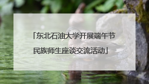 东北石油大学开展端午节民族师生座谈交流活动
