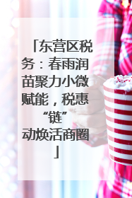 东营区税务：春雨润苗聚力小微赋能，税惠 “链” 动焕活商圈
