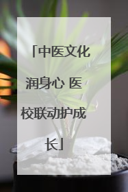 中医文化润身心 医校联动护成长