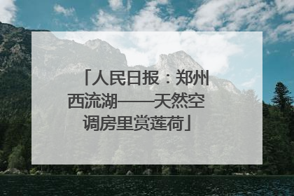 人民日报：郑州西流湖——天然空调房里赏莲荷