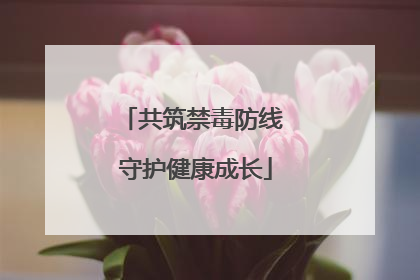 共筑禁毒防线 守护健康成长
