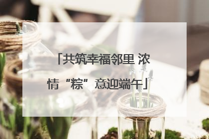 共筑幸福邻里 浓情“粽”意迎端午