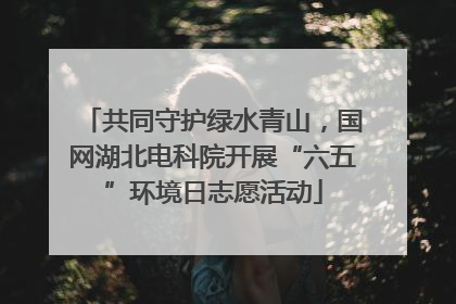 共同守护绿水青山，国网湖北电科院开展“六五”环境日志愿活动