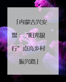 内蒙古兴安盟：“阳光银行”点亮乡村振兴路