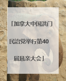加拿大中国洪门民治党举行第40届恳亲大会