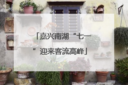 嘉兴南湖“七一”迎来客流高峰