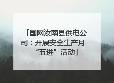 国网汝南县供电公司：开展安全生产月“五进”活动