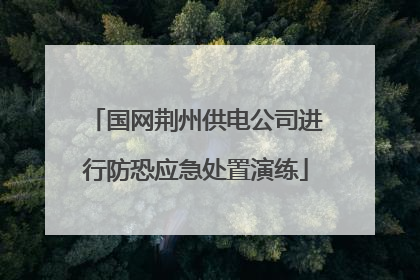 国网荆州供电公司进行防恐应急处置演练