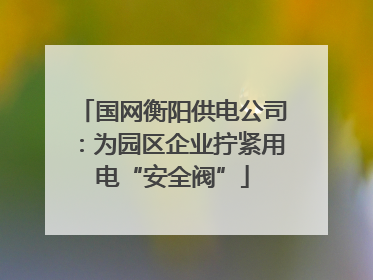 国网衡阳供电公司：为园区企业拧紧用电“安全阀”