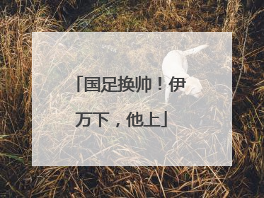 国足换帅！伊万下，他上
