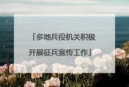 多地兵役机关积极开展征兵宣传工作