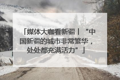 媒体大咖看新疆丨“中国新疆的城市非常繁华，处处都充满活力”