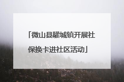 微山县驩城镇开展社保换卡进社区活动