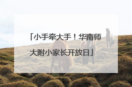 小手牵大手！华南师大附小家长开放日