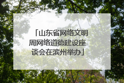 山东省网络文明周网络道德建设座谈会在滨州举办