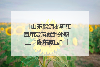山东能源枣矿集团用爱筑就赴外职工“陇东家园”