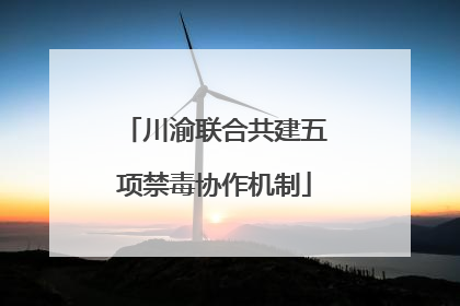 川渝联合共建五项禁毒协作机制