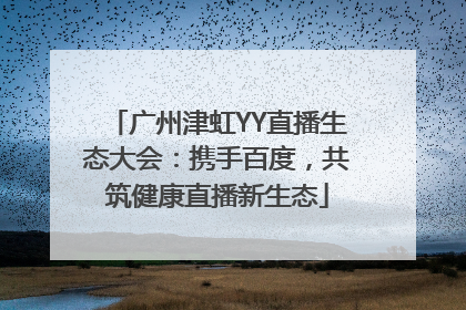 广州津虹YY直播生态大会：携手百度，共筑健康直播新生态
