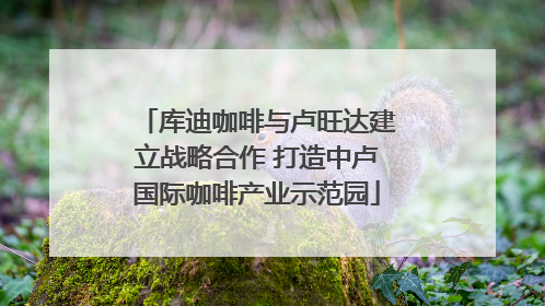 库迪咖啡与卢旺达建立战略合作 打造中卢国际咖啡产业示范园