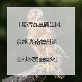 废砖瓦里砌出风景线 湖南靖州深山村寨美丽嬗变