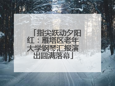 指尖跃动夕阳红：雁塔区老年大学钢琴汇报演出圆满落幕
