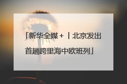 新华全媒＋丨北京发出首趟跨里海中欧班列