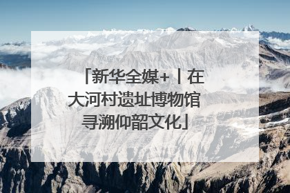 新华全媒+丨在大河村遗址博物馆寻溯仰韶文化
