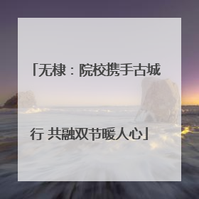 无棣：院校携手古城行 共融双节暖人心