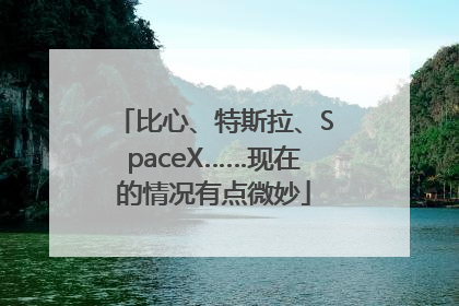 比心、特斯拉、SpaceX……现在的情况有点微妙