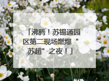 沸腾！苏锡通园区第二现场燃爆“苏超”之夜！