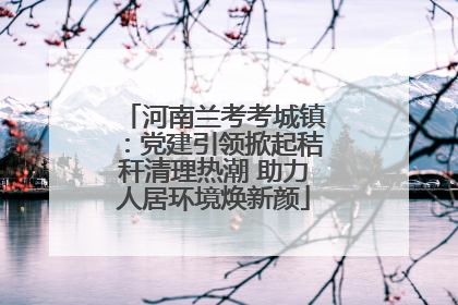 河南兰考考城镇：党建引领掀起秸秆清理热潮 助力人居环境焕新颜
