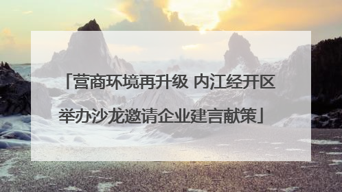 营商环境再升级 内江经开区举办沙龙邀请企业建言献策