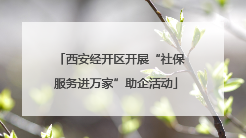 西安经开区开展“社保服务进万家”助企活动