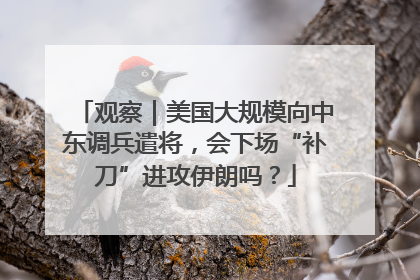 观察｜美国大规模向中东调兵遣将，会下场“补刀”进攻伊朗吗？