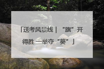 送考风景线｜“旗”开得胜 一举夺“葵”