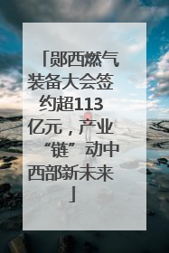 郧西燃气装备大会签约超113亿元，产业“链”动中西部新未来