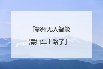 鄂州无人智能清扫车上路了