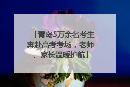 青岛5万余名考生奔赴高考考场，老师、家长温暖护航